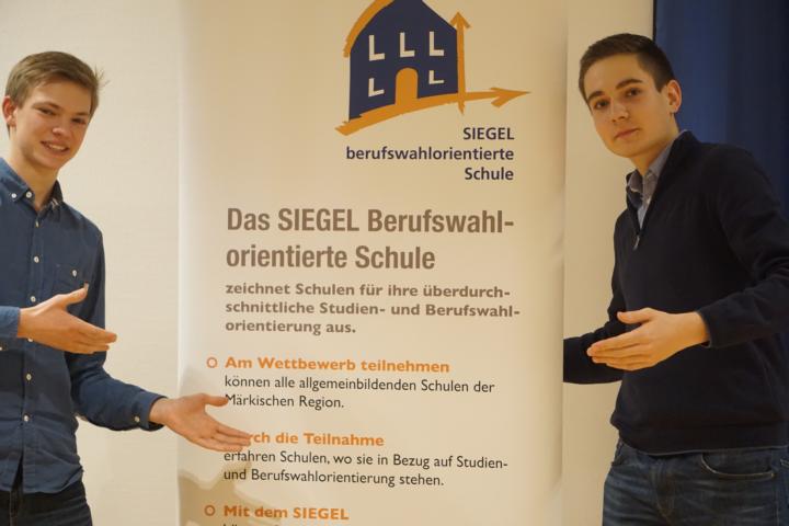 Siegel „Berufswahl-orientierte Schule“ bestätigt