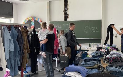 Spendenaktion für Geflüchtete aus der Ukraine an der GSKi