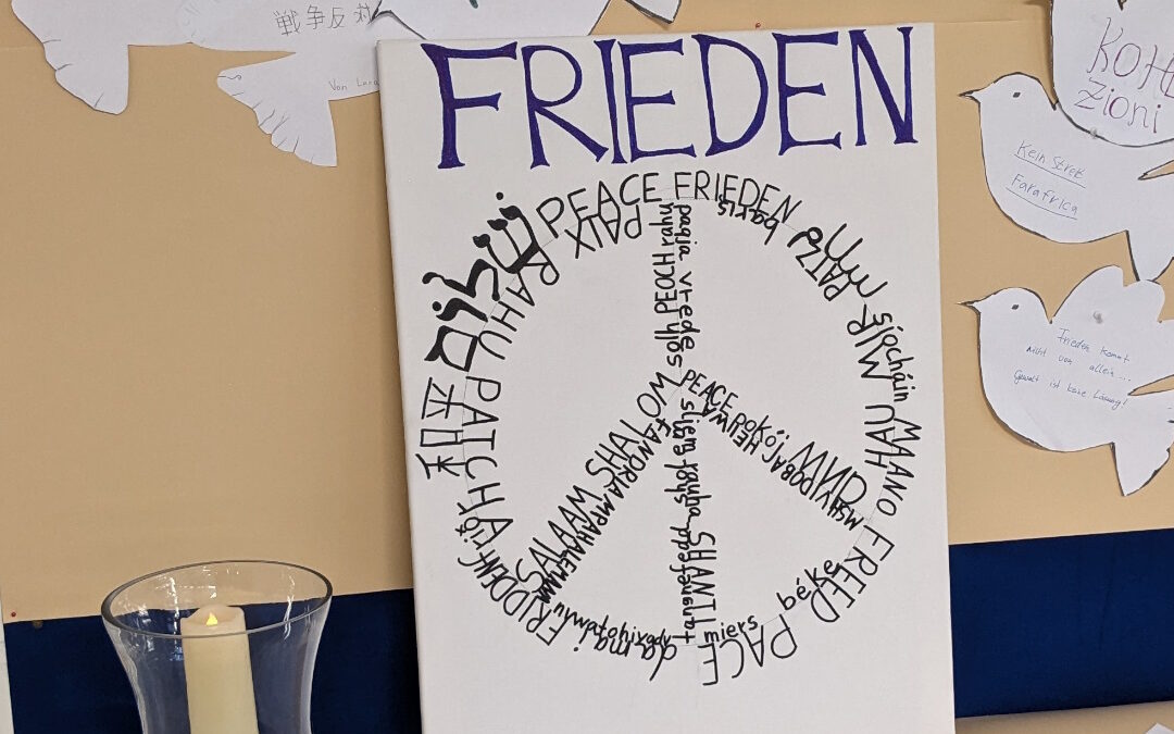 Der Nahostkonflikt und wir als Schule – Friedenslicht und Ansprache des Schulleiters